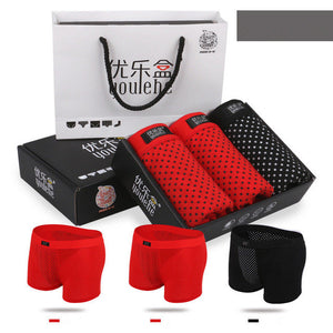 Magnet Boxer Shorts Men Health Underwear Potent Magnetic Therapy Boxer Shorts Men's Quality Cotton Underpants Brand Plus Size