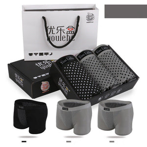 Magnet Boxer Shorts Men Health Underwear Potent Magnetic Therapy Boxer Shorts Men's Quality Cotton Underpants Brand Plus Size