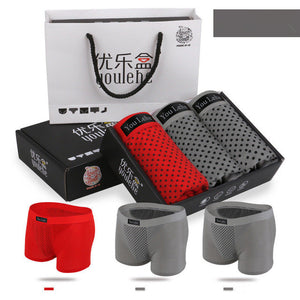 Magnet Boxer Shorts Men Health Underwear Potent Magnetic Therapy Boxer Shorts Men's Quality Cotton Underpants Brand Plus Size