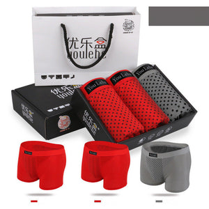 Magnet Boxer Shorts Men Health Underwear Potent Magnetic Therapy Boxer Shorts Men's Quality Cotton Underpants Brand Plus Size