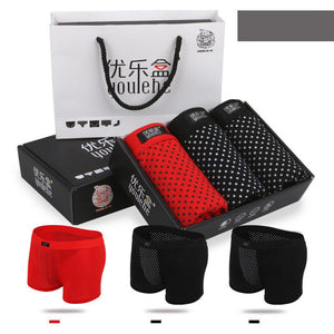 Magnet Boxer Shorts Men Health Underwear Potent Magnetic Therapy Boxer Shorts Men's Quality Cotton Underpants Brand Plus Size