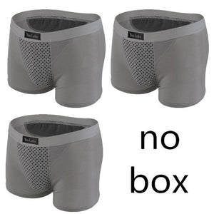 Magnet Boxer Shorts Men Health Underwear Potent Magnetic Therapy Boxer Shorts Men's Quality Cotton Underpants Brand Plus Size