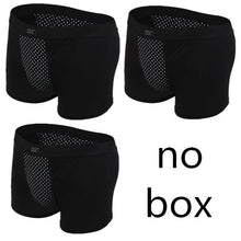 Magnet Boxer Shorts Men Health Underwear Potent Magnetic Therapy Boxer Shorts Men's Quality Cotton Underpants Brand Plus Size