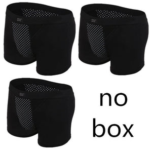 Magnet Boxer Shorts Men Health Underwear Potent Magnetic Therapy Boxer Shorts Men's Quality Cotton Underpants Brand Plus Size