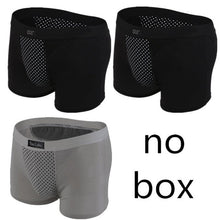 Magnet Boxer Shorts Men Health Underwear Potent Magnetic Therapy Boxer Shorts Men's Quality Cotton Underpants Brand Plus Size