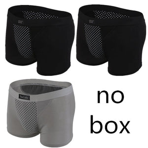 Magnet Boxer Shorts Men Health Underwear Potent Magnetic Therapy Boxer Shorts Men's Quality Cotton Underpants Brand Plus Size
