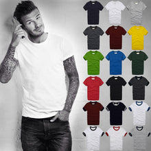 2017 summer t shirt men's short-sleeved 100% cotton T-shirt men bottoming shirt solid color Casual clothes Male Tops & Tees