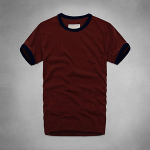 2017 summer t shirt men's short-sleeved 100% cotton T-shirt men bottoming shirt solid color Casual clothes Male Tops & Tees