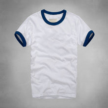 2017 summer t shirt men's short-sleeved 100% cotton T-shirt men bottoming shirt solid color Casual clothes Male Tops & Tees