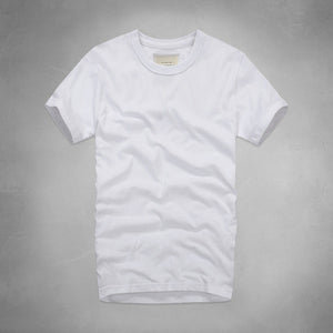 2017 summer t shirt men's short-sleeved 100% cotton T-shirt men bottoming shirt solid color Casual clothes Male Tops & Tees
