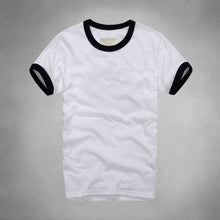 2017 summer t shirt men's short-sleeved 100% cotton T-shirt men bottoming shirt solid color Casual clothes Male Tops & Tees
