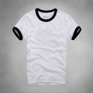 2017 summer t shirt men's short-sleeved 100% cotton T-shirt men bottoming shirt solid color Casual clothes Male Tops & Tees