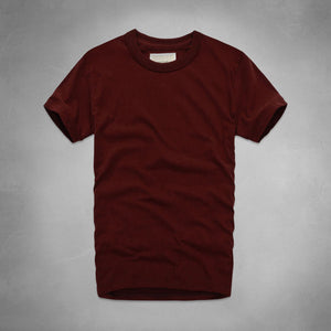 2017 summer t shirt men's short-sleeved 100% cotton T-shirt men bottoming shirt solid color Casual clothes Male Tops & Tees
