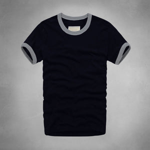 2017 summer t shirt men's short-sleeved 100% cotton T-shirt men bottoming shirt solid color Casual clothes Male Tops & Tees