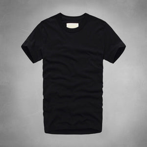 2017 summer t shirt men's short-sleeved 100% cotton T-shirt men bottoming shirt solid color Casual clothes Male Tops & Tees