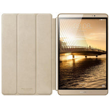 Original Huawei MediaPad M2 Sleep Wake Case 3 Folding Flip Leather Cover M2 8.0 Official Front Flip Cover Funda Smart Dormancy