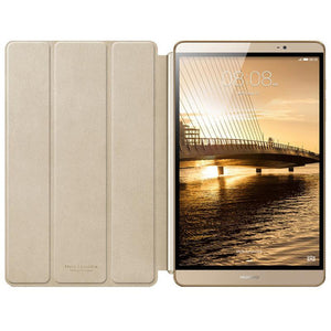Original Huawei MediaPad M2 Sleep Wake Case 3 Folding Flip Leather Cover M2 8.0 Official Front Flip Cover Funda Smart Dormancy